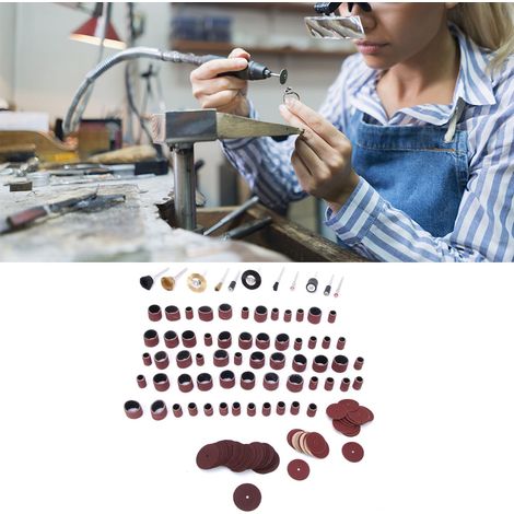 Un ensemble d'accessoires pour outils rotatifs de 147 pièces : meulage, polissage, lustrage, lustrage – tout inclus (1/5)