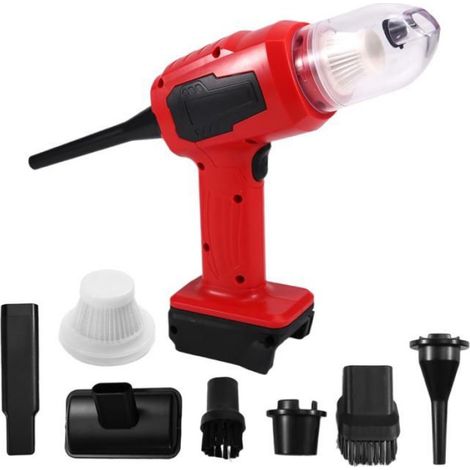 Aspirateur A Main - 10 KPa - Sans Fil - Pour Voiture Et Bureau - 120 Ml - 18 V - 2 En 1 (1/5)