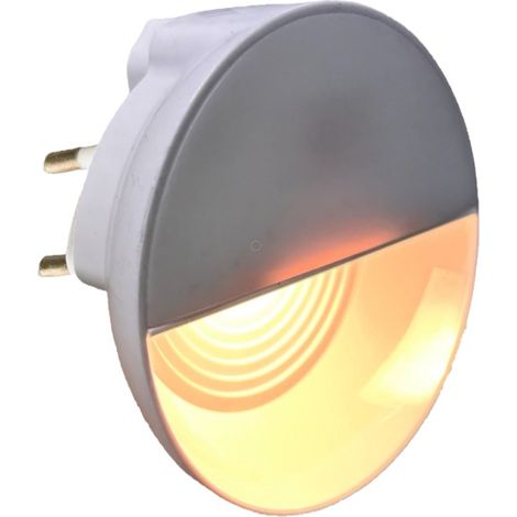 Lampada LED con spina luce calda notturna faretto segnapasso con sensore di movimento 0.4W (1/5)