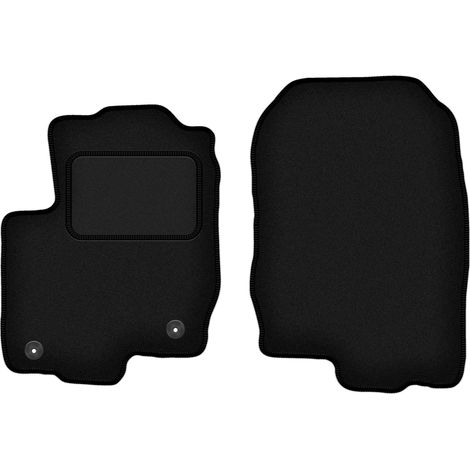 Tapis de sol avant noirs pour Mitsubishi Colt VI HB 5 portes (2004-2008). (1/5)