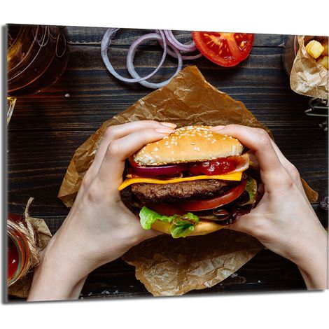 Glasschutzplatte für den Herd 60x52 Hamburger