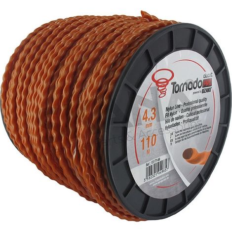 Desbrozadora Ozaki tornado línea de nylon 4.3 mm 110 m