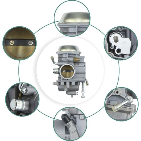 PD34J carburetor, compatible with 4x4 700 quads (models 2002, 2003 and 2006) - Part number: 606-029--DTEKGAZ