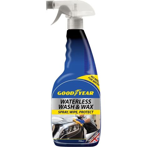 Goodyear Car Waterless Wash And Wax Cleaning Clearer Spray 750ml (1/2)