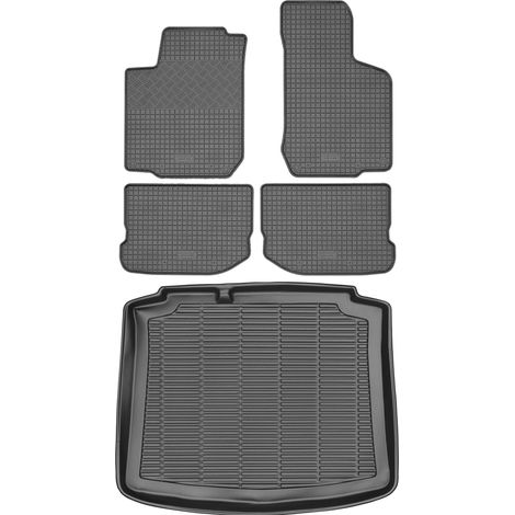 Ensemble de tapis de sol en caoutchouc pour Volkswagen Golf IV Hatchback (1997-2003) + tapis de coffre (1/5)