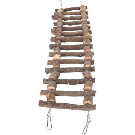 Échelle d'escalade pour animaux de compagnie, échelle en bois flexible, durable et écologique pour perroquets et autres animaux. (1/3)