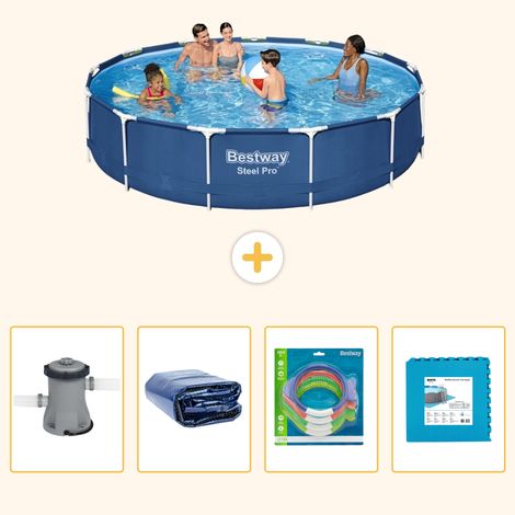 Bestway Bestway Steel Pro Ronde - 396x84 cm - 5-pièces  S229 (1/5)