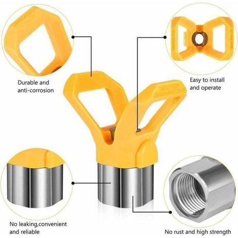 Buse Airless - 215 311 317 517 - Réversible - Acier Inoxydable 304 Carbure De Tungstène - Haute Pression - 1 Pièce (1/4)