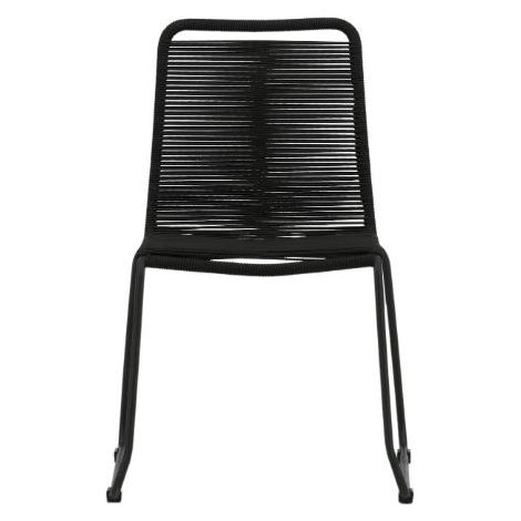 Lindos chaise de jardin noir.