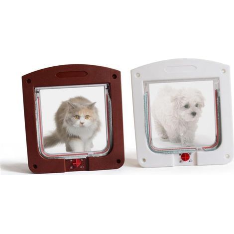 Porte d'entrée contrôlable pour petits animaux avec commandes pour installation à domicile (1/5)