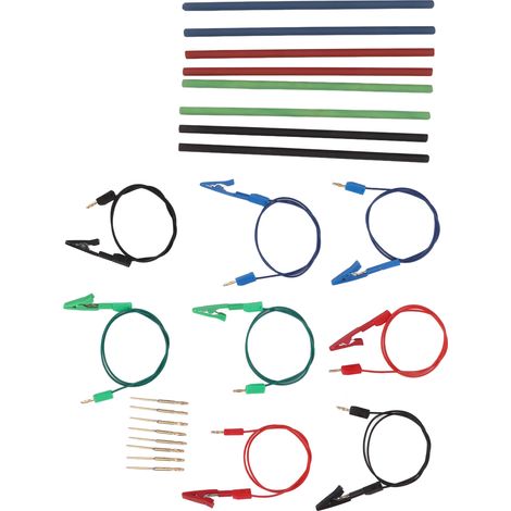 Set aus 5 BDM-Prüfleitungen mit Klemmen und Messspitzen, ausgezeichnete elektrische Leitfähigkeit, professionelles Kfz-Diagnosewerkzeug für Steckverbinder und Messspitzen. (1/5)