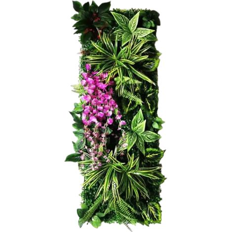 Panneau mural décoratif en plantes artificielles 40x121 cm