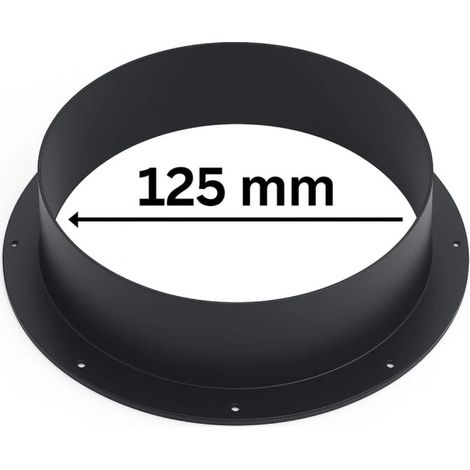 PVC Anschlussflansch Ø 125 mm für Lüftungssysteme Grow (1/5)
