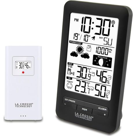 La Crosse Technology Stazione meteorologica con fasi lunari WS6210, colore: Nero (1/3)