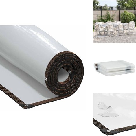 Bâche transparente avec œillets 2x6 m polyéthylène - Bâche Transparente - Bâches Transparentes - Bâche Claire - Bâche Transparente Robuste (1/5)