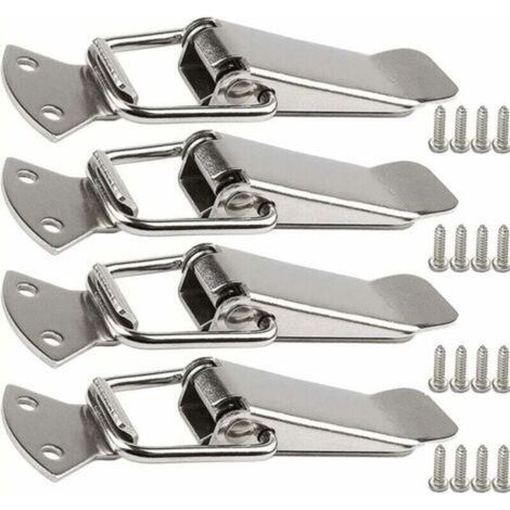 Fermoir de tension en acier inoxydable avec vis, fermoir à levier de 56 mm, loquet à ressort à bascule, clip de serrage, fermeture de boîte, capuchon de verrouillage pour boîte à outils