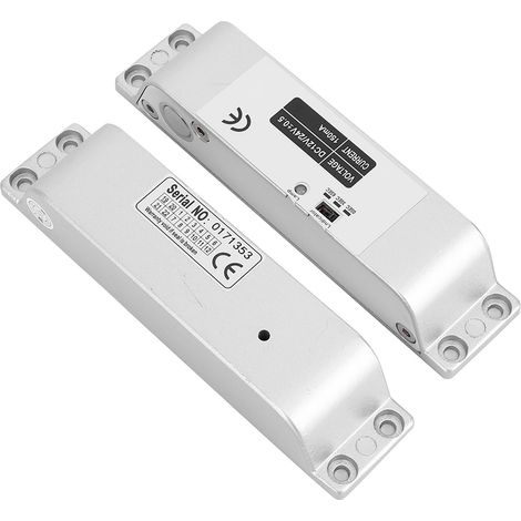 Verrou électrique 12 V/24 V CC, basse température, temporisation 0/3/6 s, 4 fils, pour portes en bois/métal/coupe-feu (1/5)