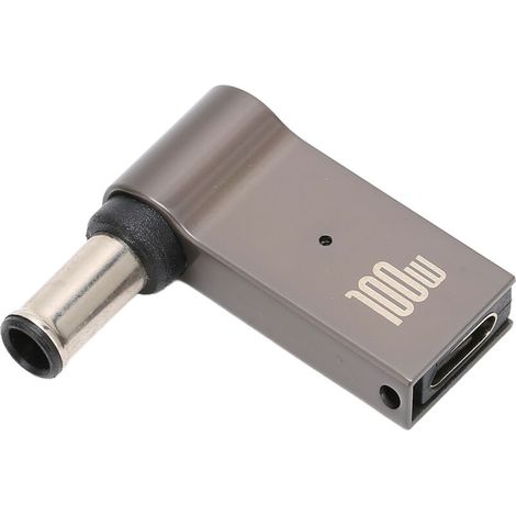 USB-C PD auf DC 100W Adapter für Lenovo, Typ C Buchse auf Stecker 6,0x1,4 mm Aluminium-Konverter (1/5)