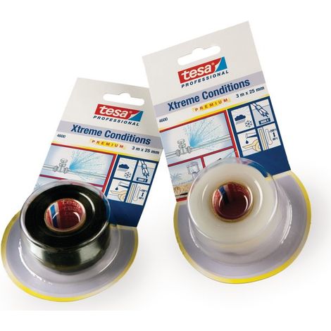 Tesa 04600-00001-00 Nastro in Silicone Nero 3 m