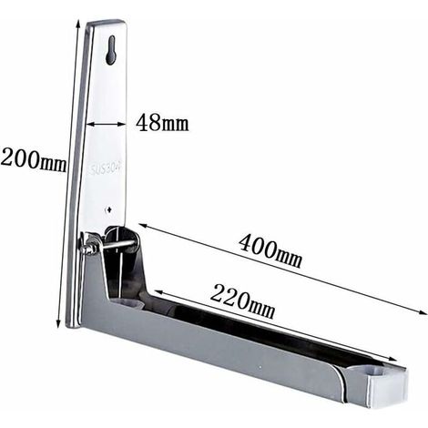 Étagère de cuisine en acier inoxydable Support pour micro-ondes en acier inoxydable 304 (1/3)