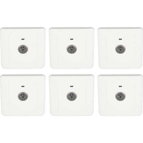 8-teiliges verdecktes Lichtsteuerungs-Bedienfeld für Zuhause und Büro, 250 V, 10 A (1/5)