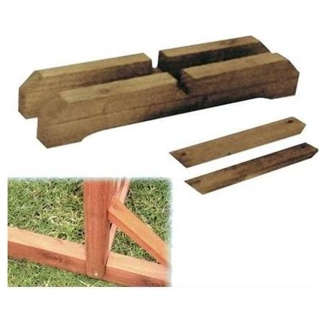 Support de base pour panneau de patio de 44x3x7 cm