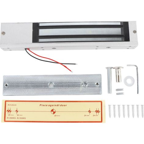 Serrure magnétique électrique 280KG, pour porte simple, montage en Surface, Double contrôle d'accès dissimulé, verre électromagnétique (1/5)