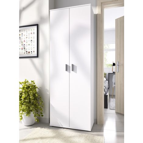 Armadio Multiuso 2 Ante - Bianco 35x190h cm