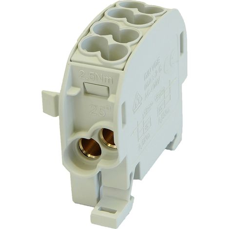 Abzweigverteilerblock SCB 25 Al/Cu 80110 SIMBLOCK, grau (1/5)
