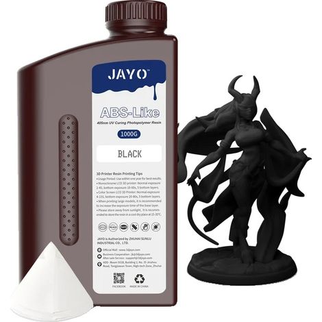 Resina per stampanti 3D, alta precisione, basso ritiro, JAYO ABS-LIKE BK (1/2)