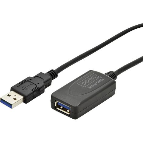 Digitus Câble USB USB 3.2 Gen1 (USB 3.0) USB-A mâle, USB-A femelle 5.00 m noir DA-73104 X711741 (1/5)