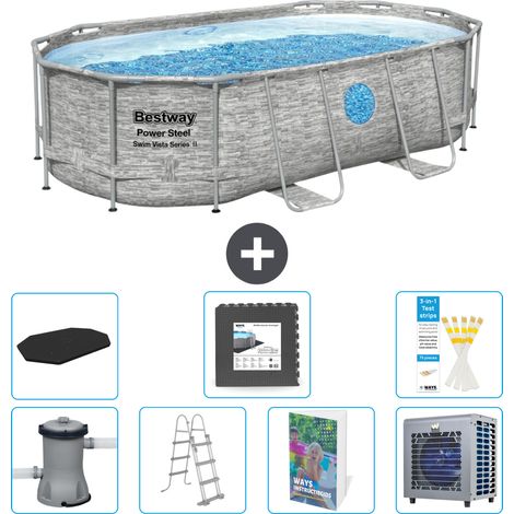 Bestway Power Steel Oval - 427x250x100 cm - 8-teilig  S538 (1/4)