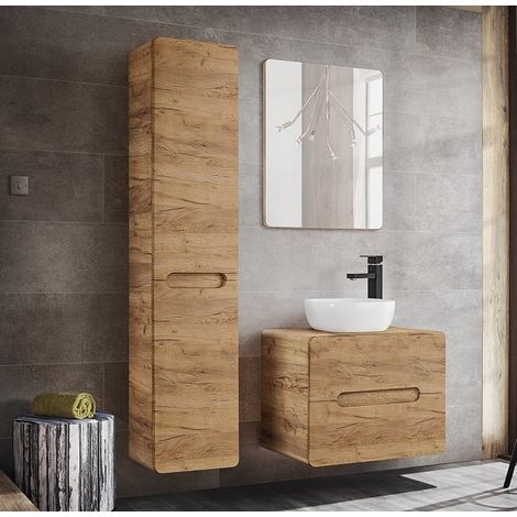 Ensemble meuble vasque à poser + Armoire murale - 60 cm - Archipel Craft - Livraison gratuite