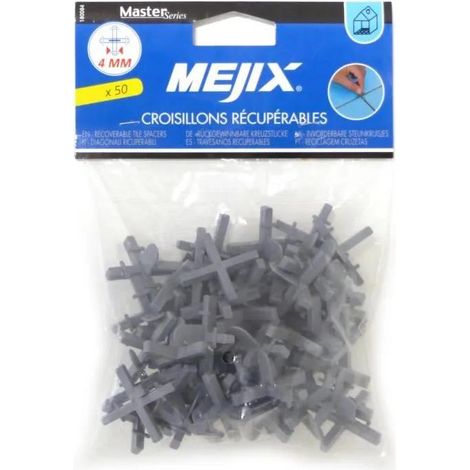 Separadores recuperables mejix gris 4 mm plástico resistente