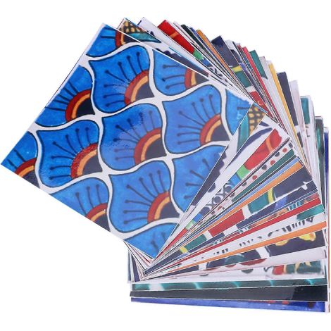 Lot de 24 stickers muraux 3D effet mosaïque brique auto-adhésifs pour cuisine et salle de bain - 15 x 15 cm (1/5)