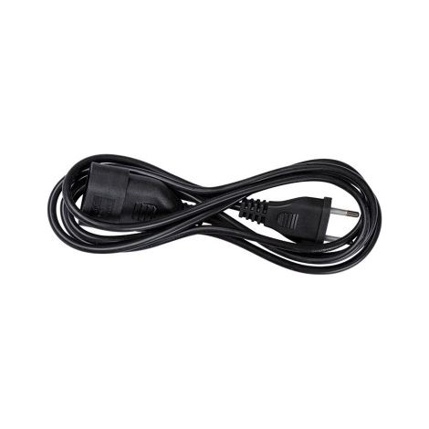 Prolongador con 1 toma, 10a 250v, sin toma tierra, cable h05vv-f 2x1mm², 2 m, negro, blister