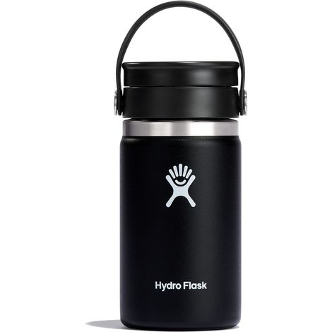 Hydro Flask - Coffee Flask - Termos da viaggio per caffè 354 ml (12 oz) - Acciaio inossidabile con isolamento sottovuoto e coperchio a prova di perdite - Wide Mouth - Black (1/5)