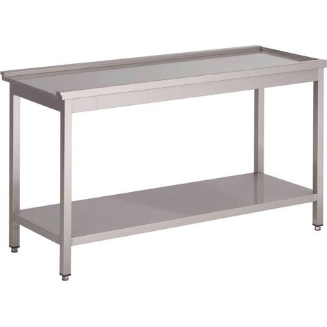 Table de sortie 80cm pour modèle à capot GL896 - 800 x 600 x 850 mm - Gastro M