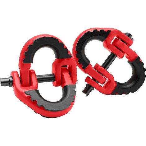 Lot de 2 maillons de connexion de sécurité 1/2". maillon de couplage pour chaînes de remorque. chaîne de sécurité pour attelage de remorque (1/5)