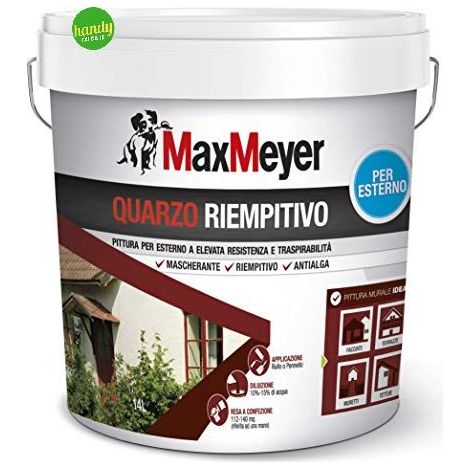 Pittura per esterni MaxMeyer quarzo riempitivo bianco 14 L (1/3)