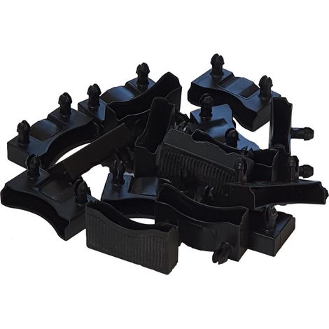 Lot de 10 embouts noir pour lattes 48 x 8 mm (1/5)