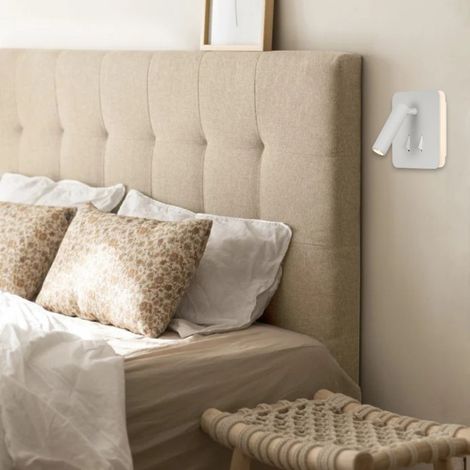 Applique Led Tête De Lit Blanche Cayman II (1/3)