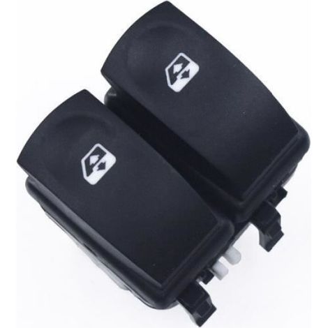 Bouton Lève-Vitre Électrique - Commutateur Fenêtre ABS - Pour Renault Clio III Modus Twingo II - 1 Pièce