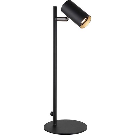 Tischleuchte LED Leselampe schwenkbar Beistelllampe Metall schwarz matt H 35,5cm