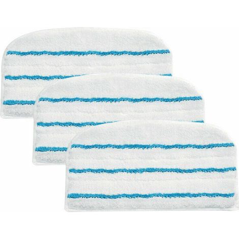 Accessoires pour balais vapeur, 3 patins microfibre pour nettoyeur vapeur, 17.5 x 30.5 cm, Compatibles avec balais vapeur BLACK+DECKER, FSM1610,FSM1630,FSM1300, SMH1621 etc (1/5)