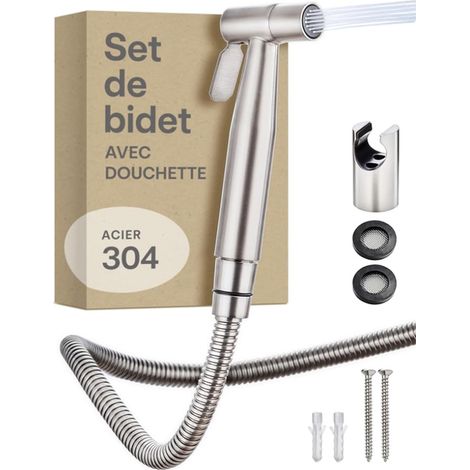 Douchette WC – Bidet à Main avec Tuyau – Douchette Toilette Intime (1/5)