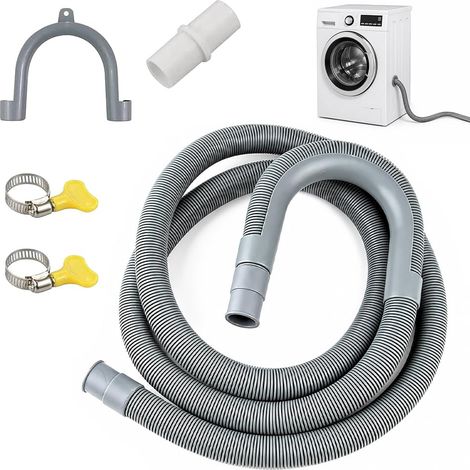 Tuyau Vidange Machine a Laver Rallonge, 1.5M, Tuyau Vidange Lave Vaisselle, Convient à 4 Tailles d'interface, Tuyau de Vidange Universel (1/5)