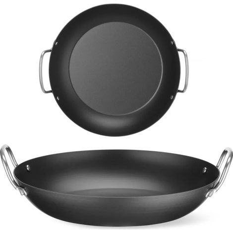 Plat de service universel en acier au carbone, diamètre 243 mm (1/5)