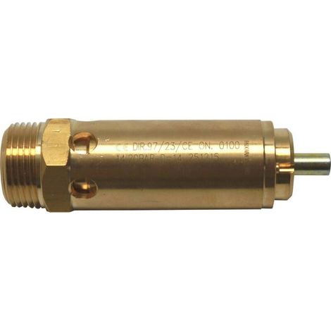 Soupape de sécurité 9049044 pour compresseur 3/4 pouce – 11 bars – Laiton – Décharge 17767 L/min – Accessoire 1 pc – (1/2)