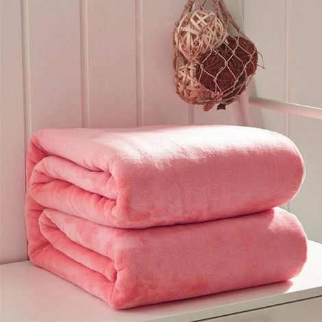 Couverture En Flanelle - 100 x 140 cm - Pour Canapé Lit Ou Décoration Intérieure - 1 Pièce (1/2)